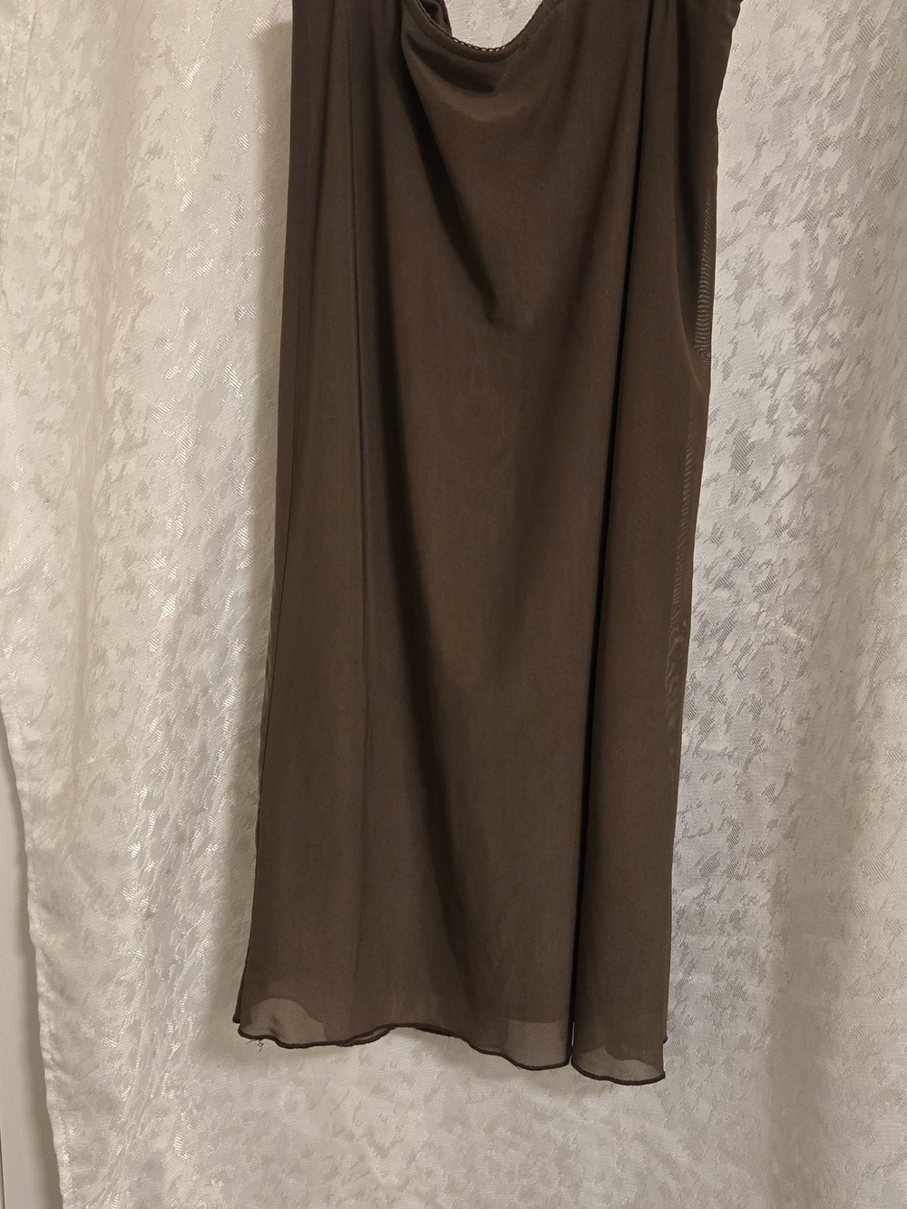 Women's Midi Skirt in Brown - Sleek A-Line